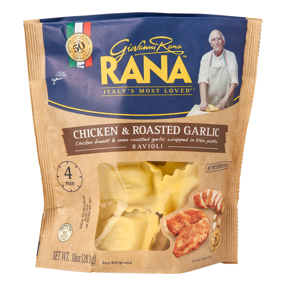 Rana Ravioli, 4 Cheese 10 Oz, Refrigerated & Fresh