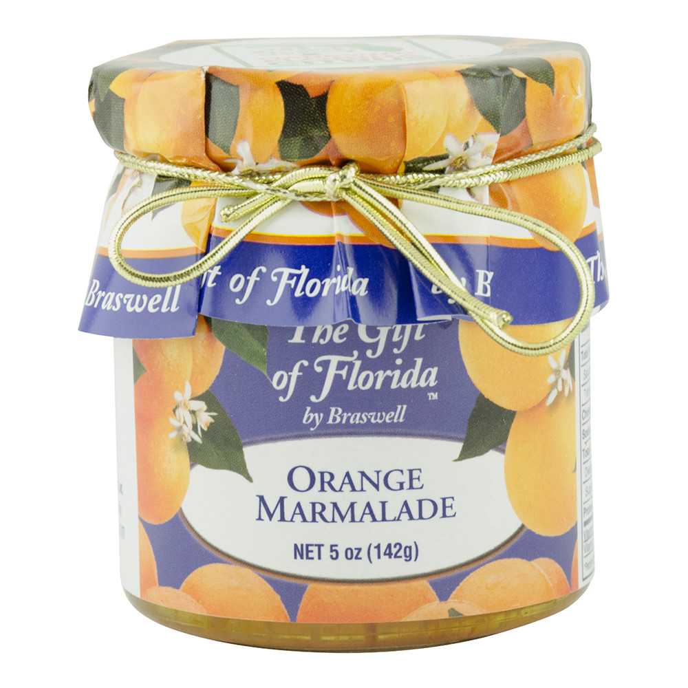 BRASWELL'S THE GIFT OF FLORIDA ORANGE MARMALADE 5 OZ JAR