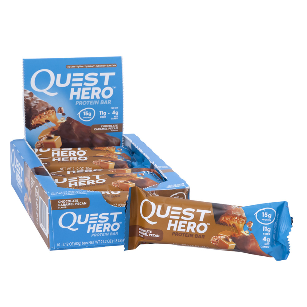 QUEST CHOCOLATE CARAMEL PECAN 2.12 OZ BAR