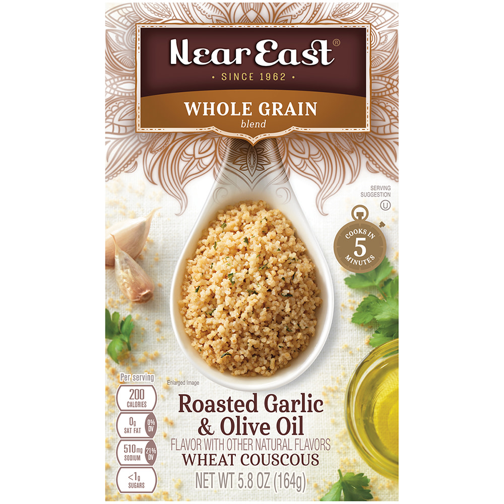 NEAR EAST WHOLE GRAIN WHEAT COUSCOUS WITH GARLIC AND OIL ...