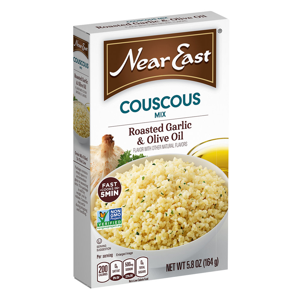 Near East Roasted Garlic And Olive Oil Couscous 5.8 Oz Box Nassau Candy