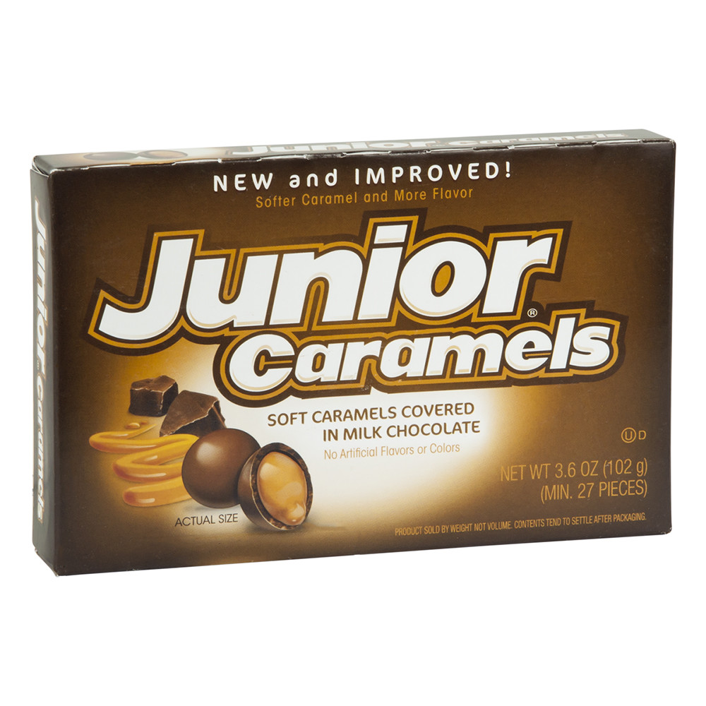 Junior Caramels 3.6 Oz Theater Box | Nassau Candy