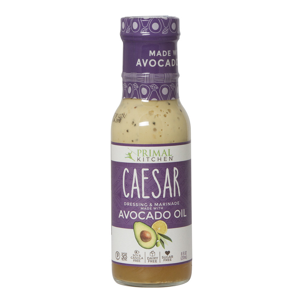 PRIMAL KITCHEN CAESAR DRESSING WITH AVOCADO OIL 8 OZ BOTTLE