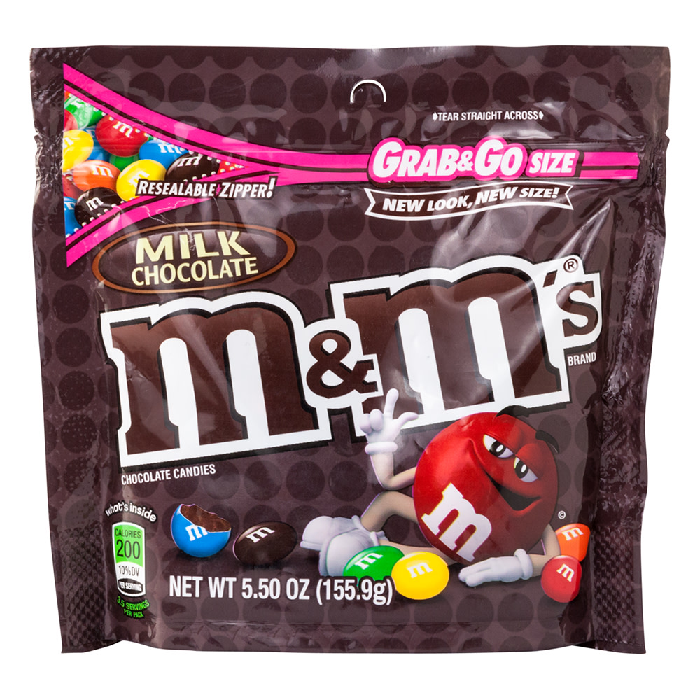 Milk Chocolate Peanut M&Ms Fun Sized Individual Bags - 3LB Resealable Stand  Up Bag (approx. 70 pieces) - Bulk Milk Chocolate Bulk Filler Candies 