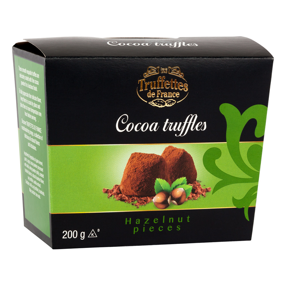 Truffettes De France Hazelnut Cocoa Truffles 7 Oz Box