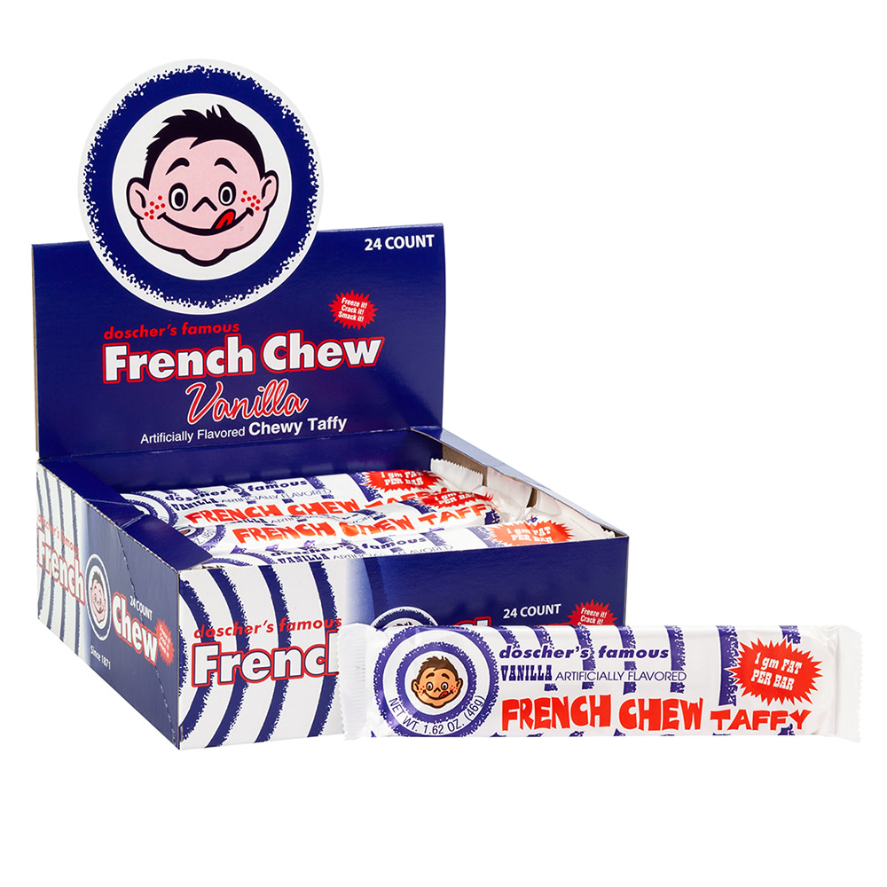 Doscher's Vanilla French Chew Taffy 1.62 oz Nassau Candy