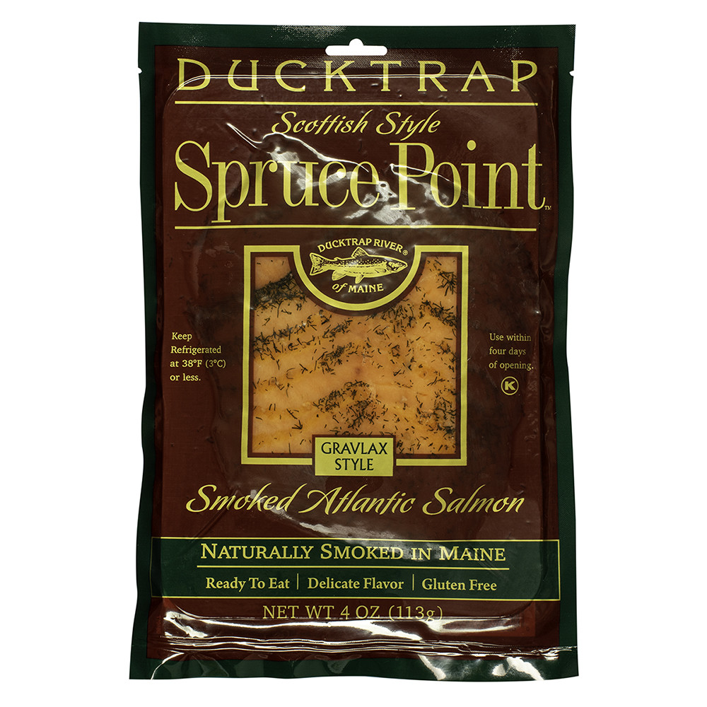 Ducktrap Spruce Point Gravlax Atlantic Smoked Salmon 4 Oz