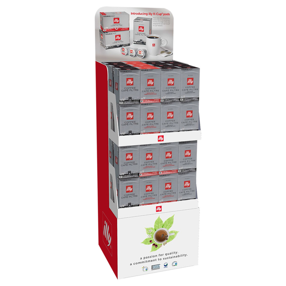 Illy K-Cup Floor Display 4.1 Oz Shipper 