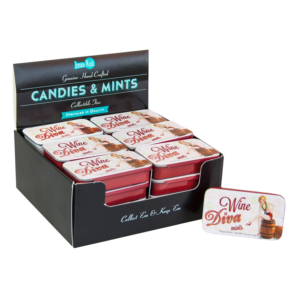 Wine Diva Mints 0.56 Oz Tins