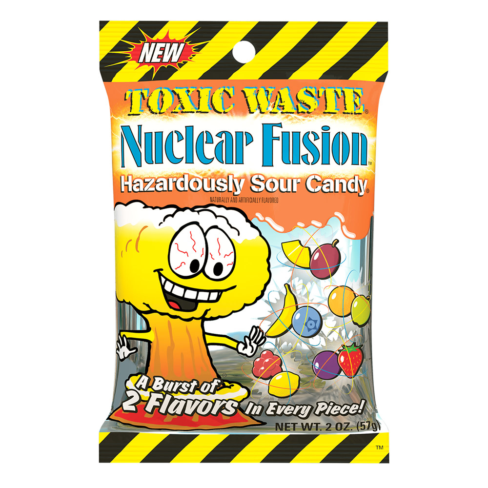 Toxic Waste Nuclear Fusion: Super sour candy with double-flavor  combinations!