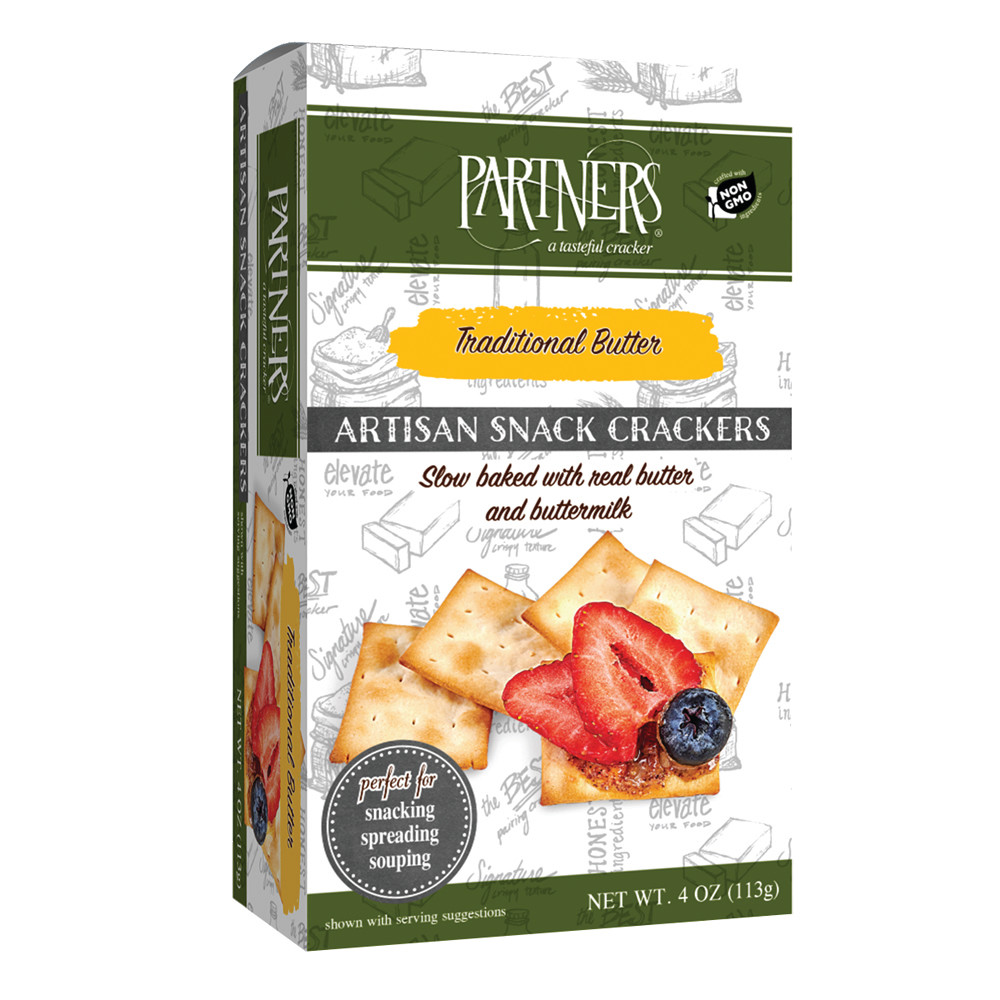 PARTNERS CLASSIC ALL NATURAL TRADITIONAL CRACKERS 4 OZ BOX