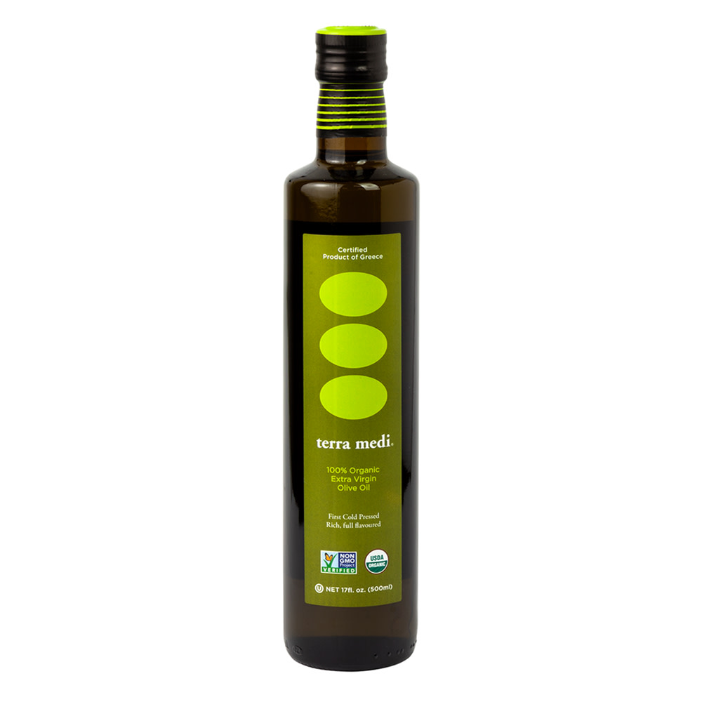 Terra Medi Organic Extra Virgin Olive Oil 17 Oz Bottle Nassau Candy