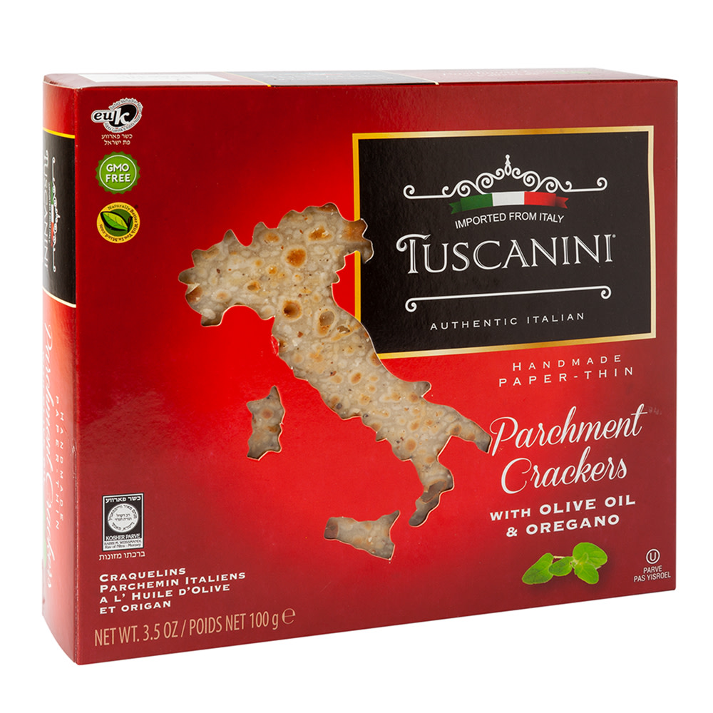 Tuscanini Crackers With Olive Oil & Oregano 3.5 Oz Box | Nassau Candy