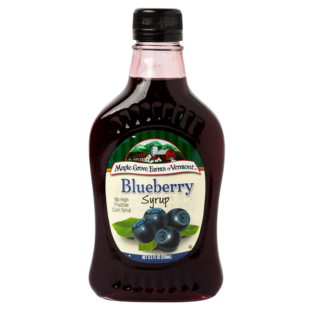 Maple Grove Blueberry Syrup 8.5 oz Bottle Nassau Candy