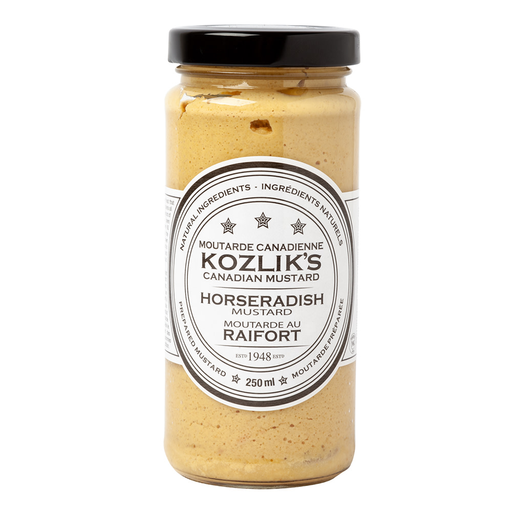 Kozlik's Horseradish Mustard 8 Oz Jar Nassau Candy