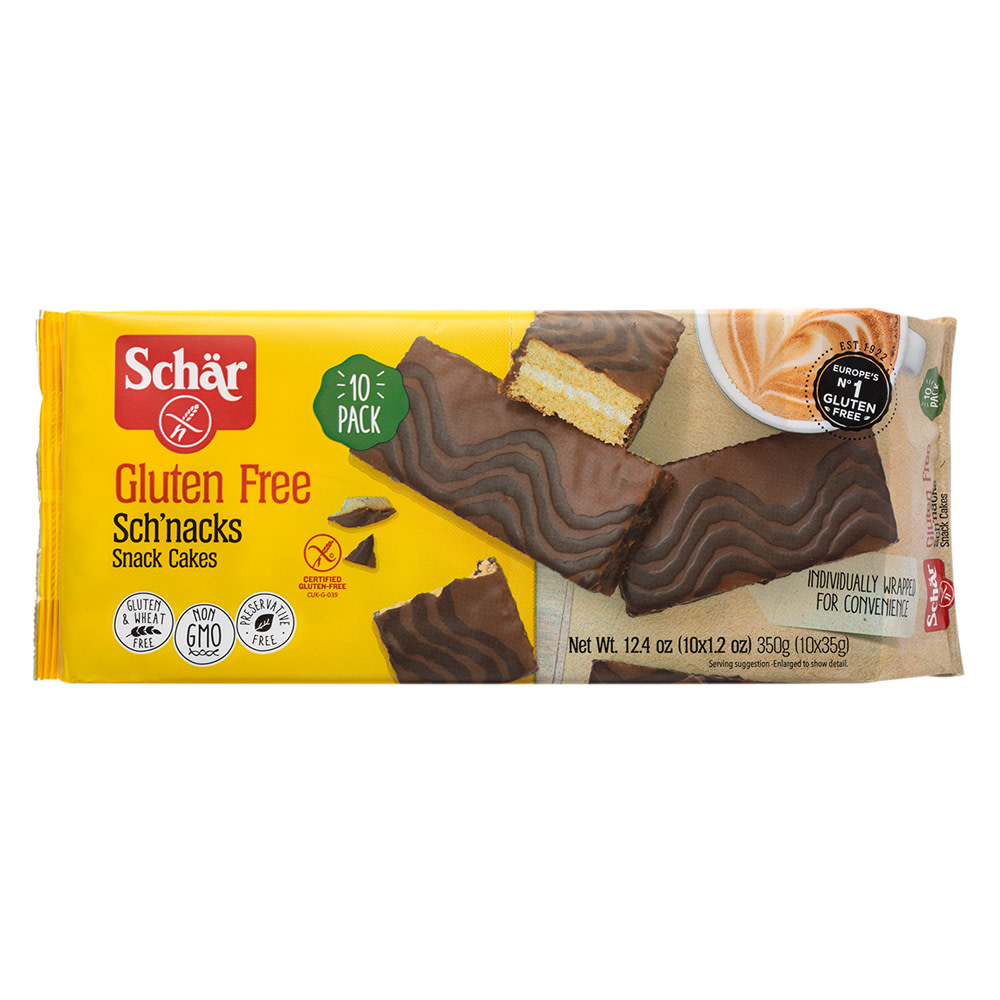 Schar Gluten Free Sch'Nacks Chocolate Snack Cake Nassau Candy