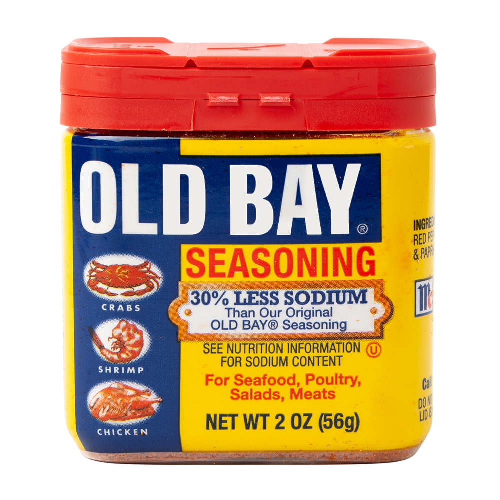 Old Bay 30% Less Sodium Seasoning, 2 oz