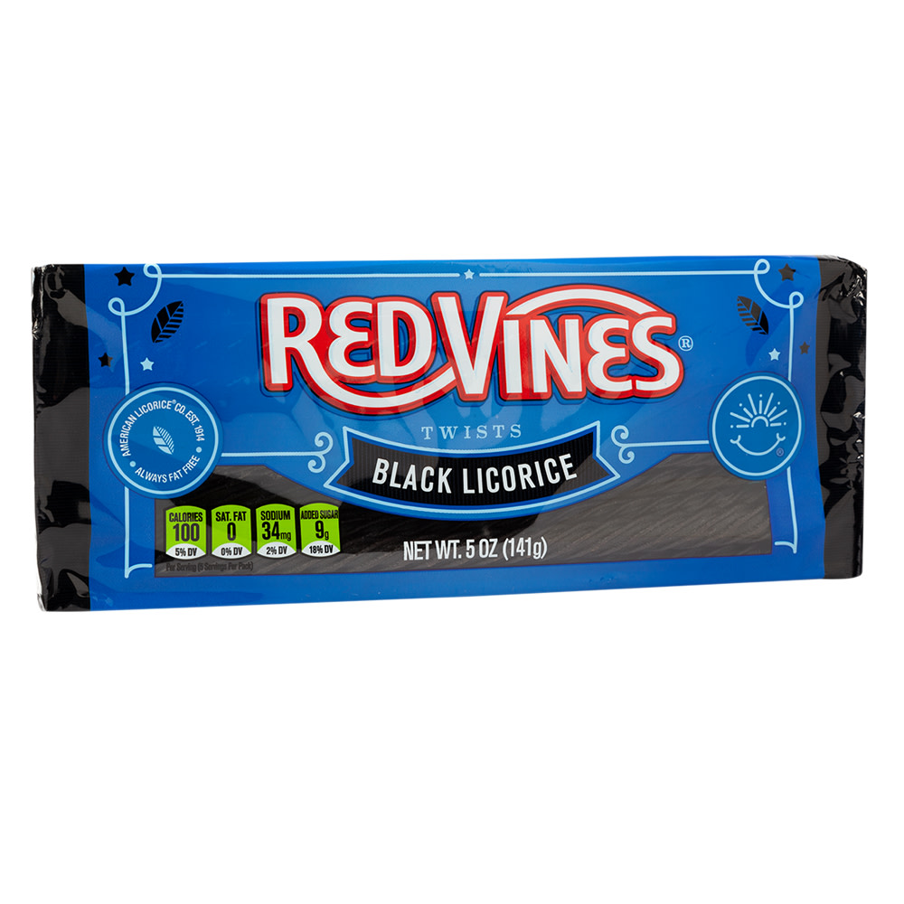 Red Vines Black Licorice 5 oz Nassau Candy