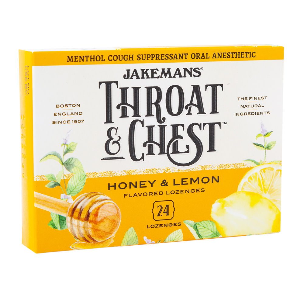 Jakemans Honey Lemon Cough Drops Box Nassau Candy