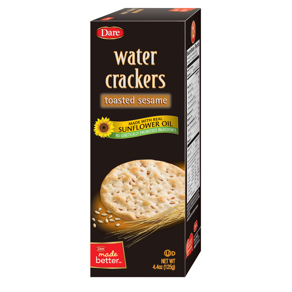 Dare Water Crackers, Toasted Sesame (12x4.4Oz)