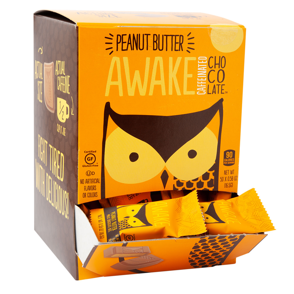 Awake Bites Caffeinated Peanut Butter 0.58 oz Changemaker