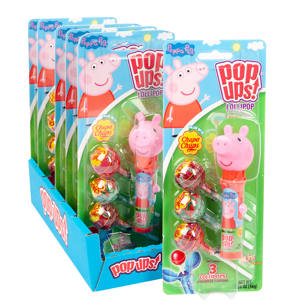 Pop Peppa Pig Lollipops 1.26 Blister Pack |