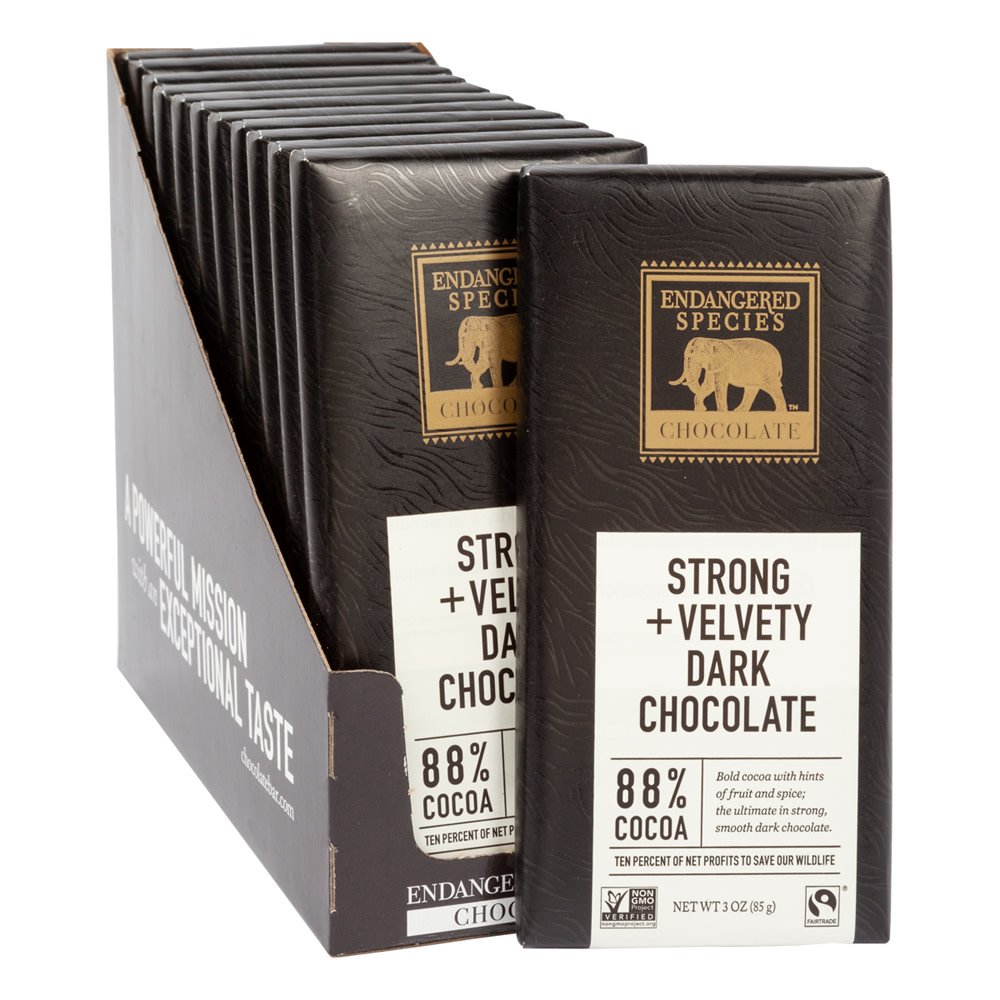 Endangered Species 88% Dark Chocolate 3 Oz Bar | Nassau Candy Endangered Species 88% Dark Chocolate 3 Oz Bar | Nassau Candy