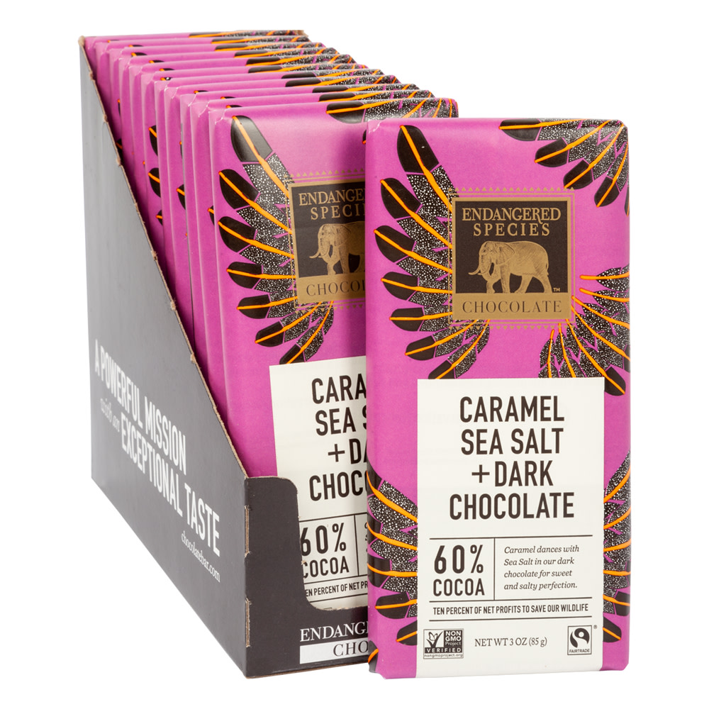 Dark Chocolate Sea Salt Caramel Bar (Case of 10)