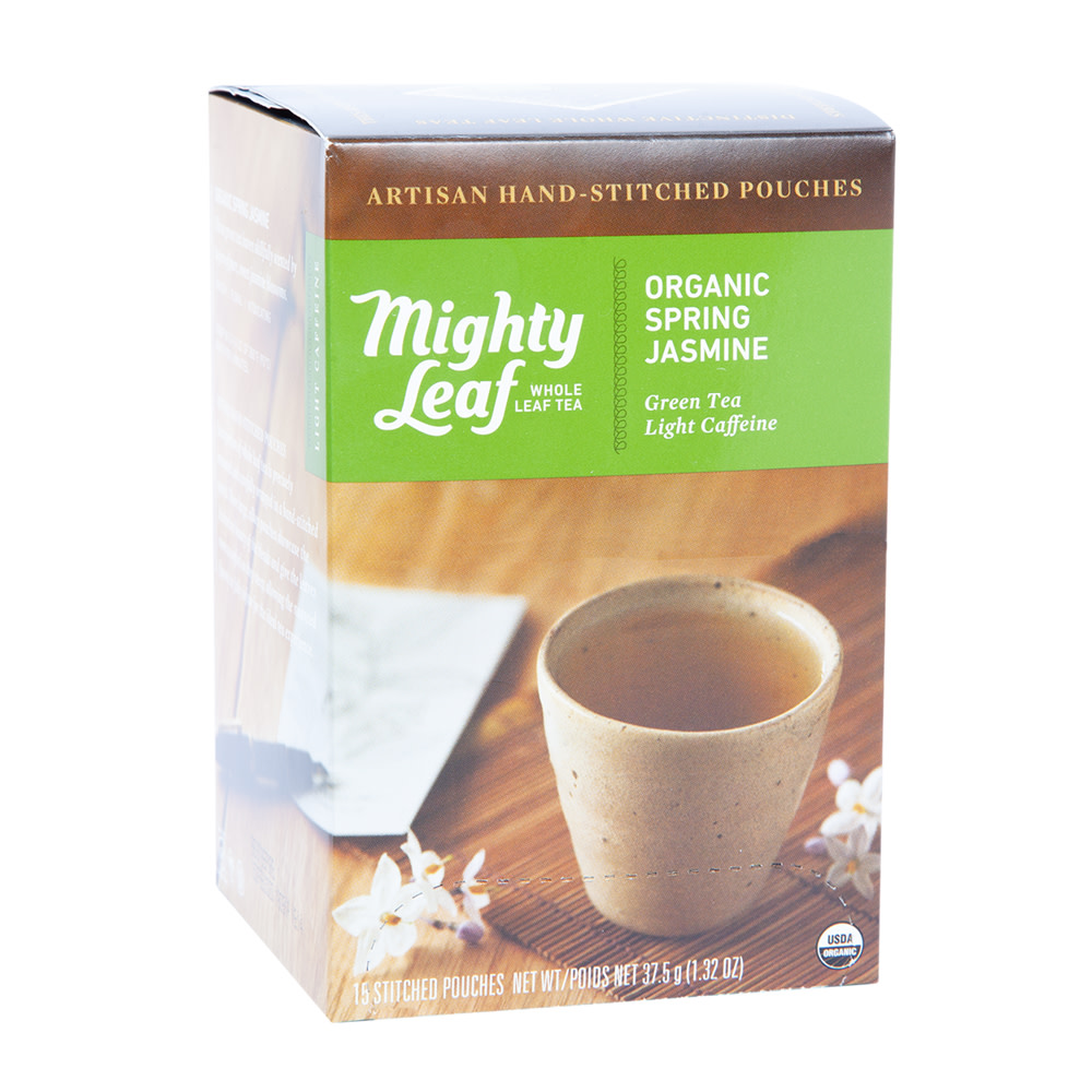 Mighty Leaf Spring Jasmine Organic Tea 15 Ct Box Nassau Candy