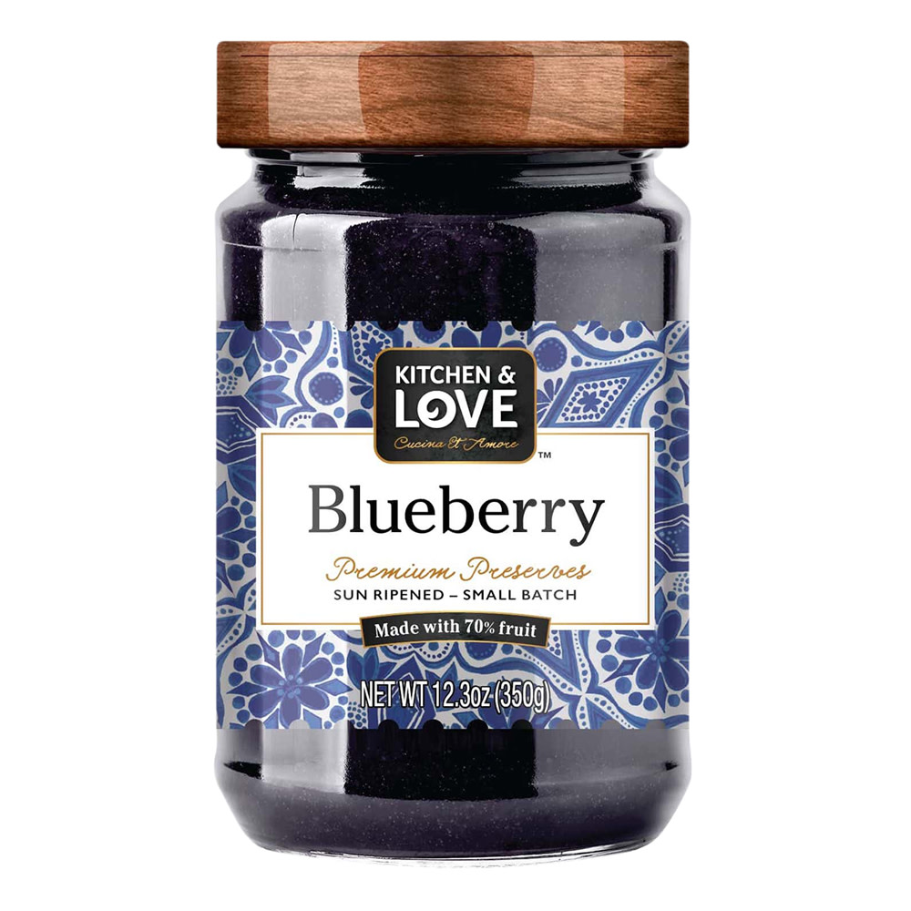 Kitchen & Love Blueberry Preserves 12.3 Oz Jar | Nassau Candy