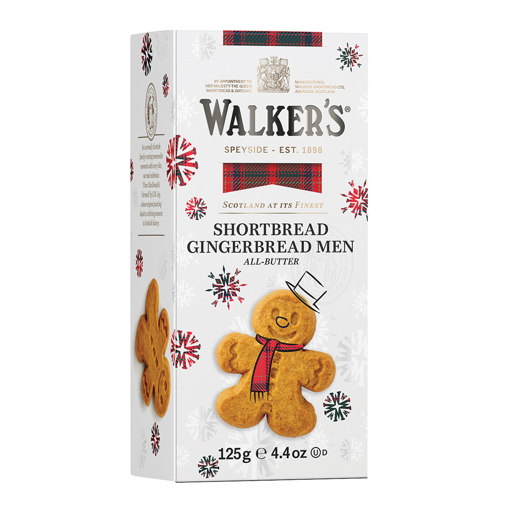 Walkers Shortbread Gingerbread Men Cookies 4.4 oz Box Nassau Candy