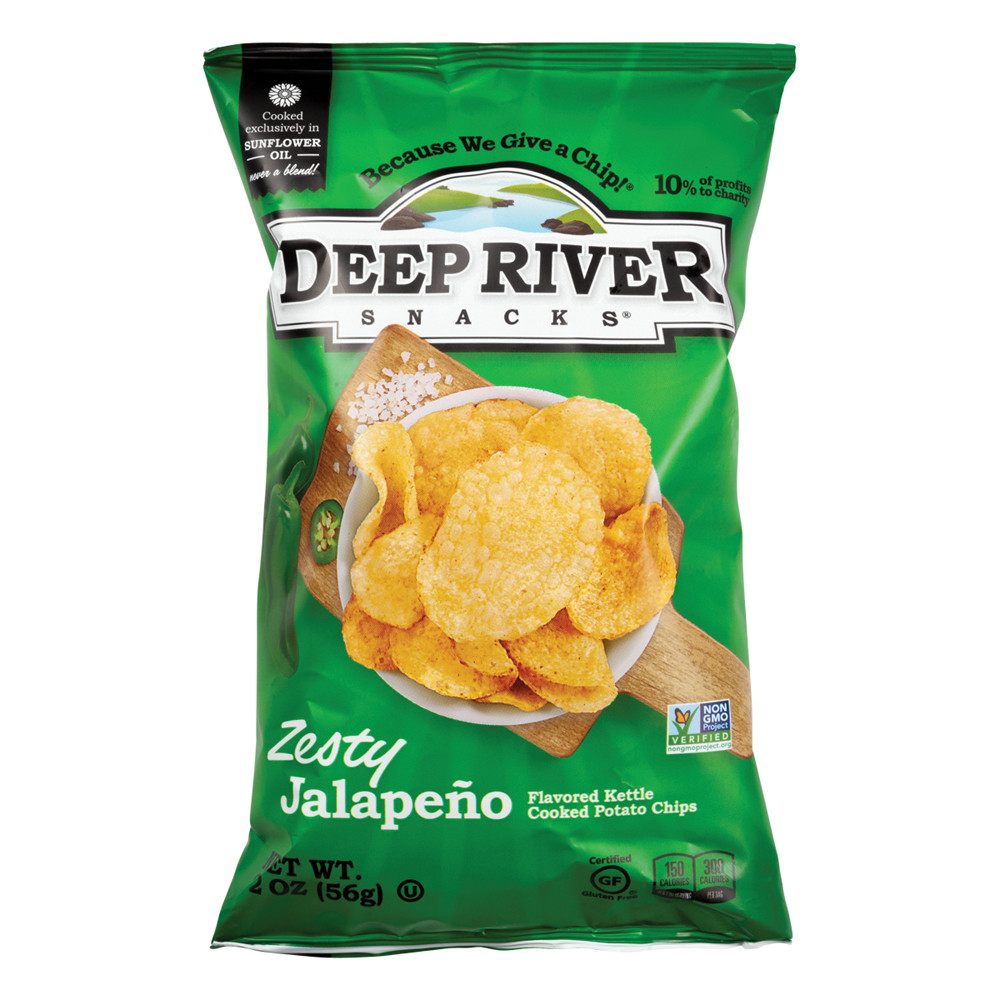 Deep River Zesty Jalapeno Potato Chips 2 oz Nassau Candy