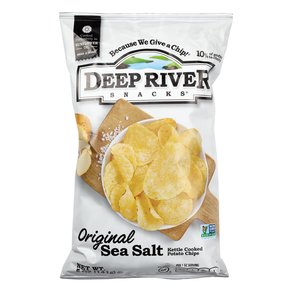 Deep River Original Sea Salt Chips 5 oz Nassau Candy