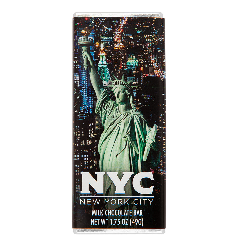 Amusemints Nyc Souvenir Liberty Milk Chocolate Bar 1 75 Oz