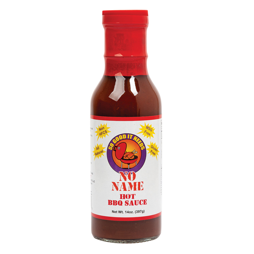 No Name Hot Bbq Sauce 14 Oz Bottle Fl Dc Only