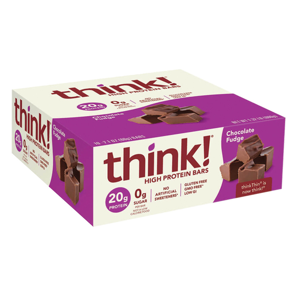 Think! Chocolate Fudge Protein Bar 2.1 oz Nassau Candy