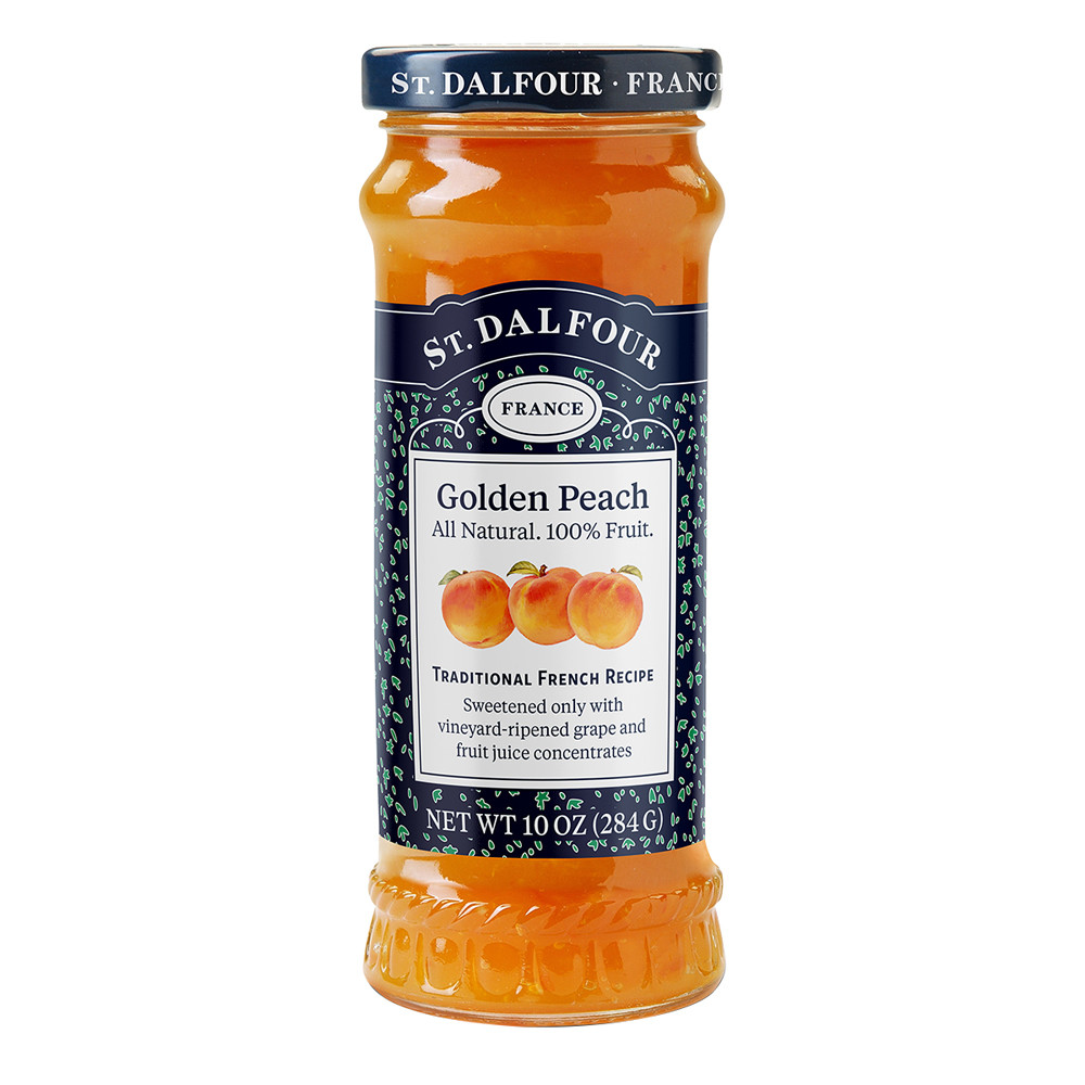 【051090 】 St. Dalfour Peach Preserves 10 oz Jar | Nassau Candy