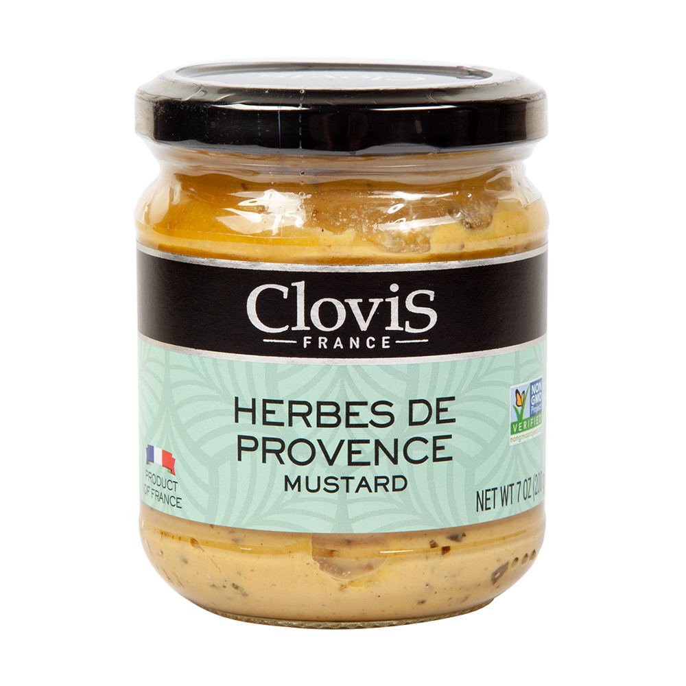 Clovis Herbes De Provence Mustard 7 Oz Jar