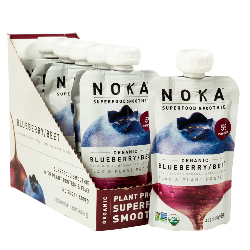 Noka Superfood Organic Blueberry Beet Smoothie