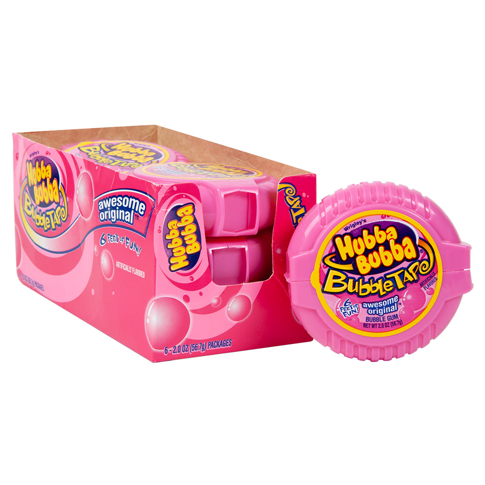 Hubba Bubba Tape Gum Original 6 Ct