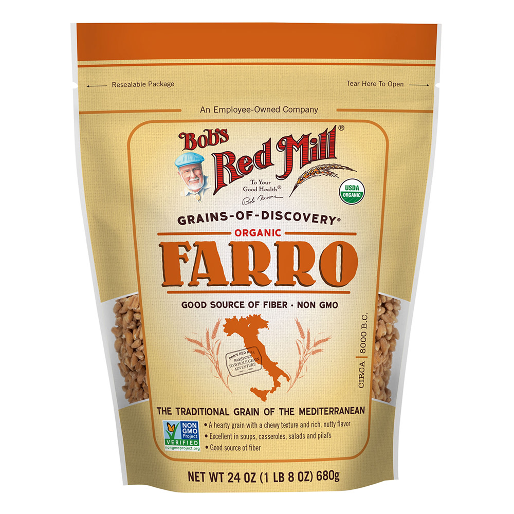 Bob's Red Mill Organic Farro Grain 24 Oz Pouch Nassau Candy