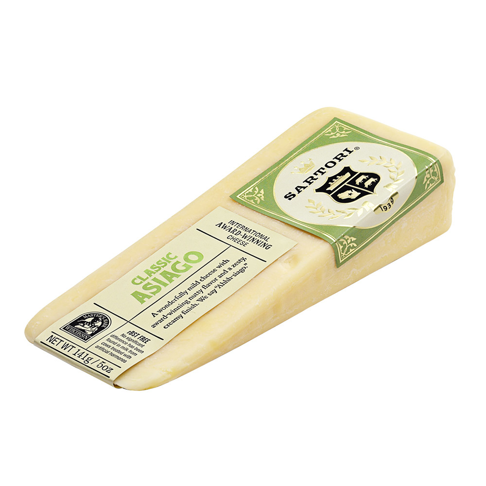 Sartori Asiago Cheese 5 Oz Wedge Nassau Candy