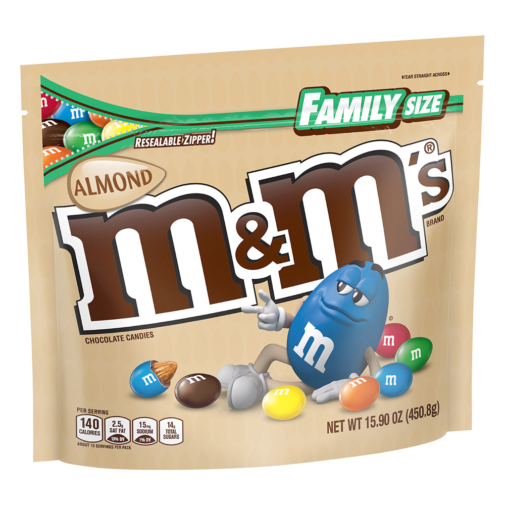 Ⓜ️&Ⓜ️品 M&M'S Almond 15.9 oz Stand Up Pouch | Nassau Candy
