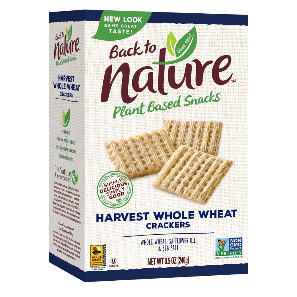 Back To Nature Harvest Whole Wheat Crackers 8.5 Oz Box | Nassau Candy