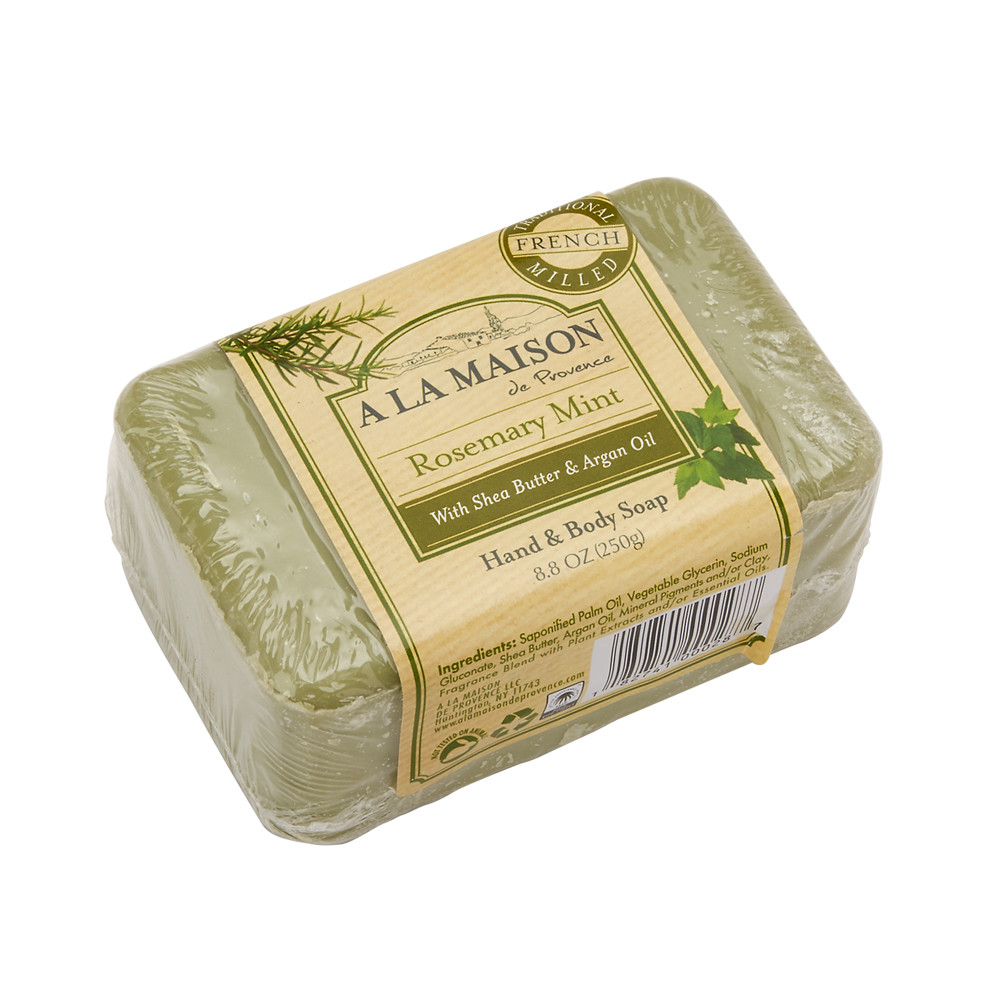 A LA MAISON ROSEMARY MINT SOLID BAR 8.8 OZ SOAP