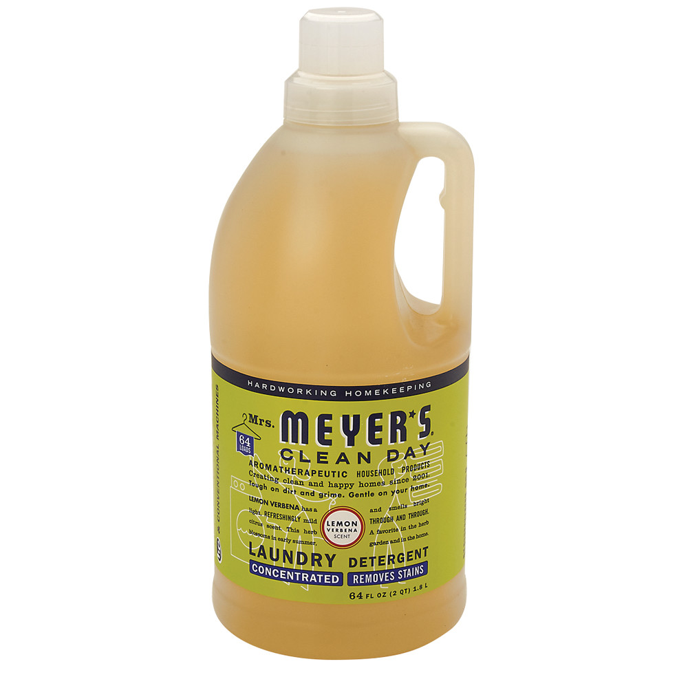 Mrs.Meyer's 2X Lemon Verbena Laundry Detergent 64 Oz Jug Nassau Candy