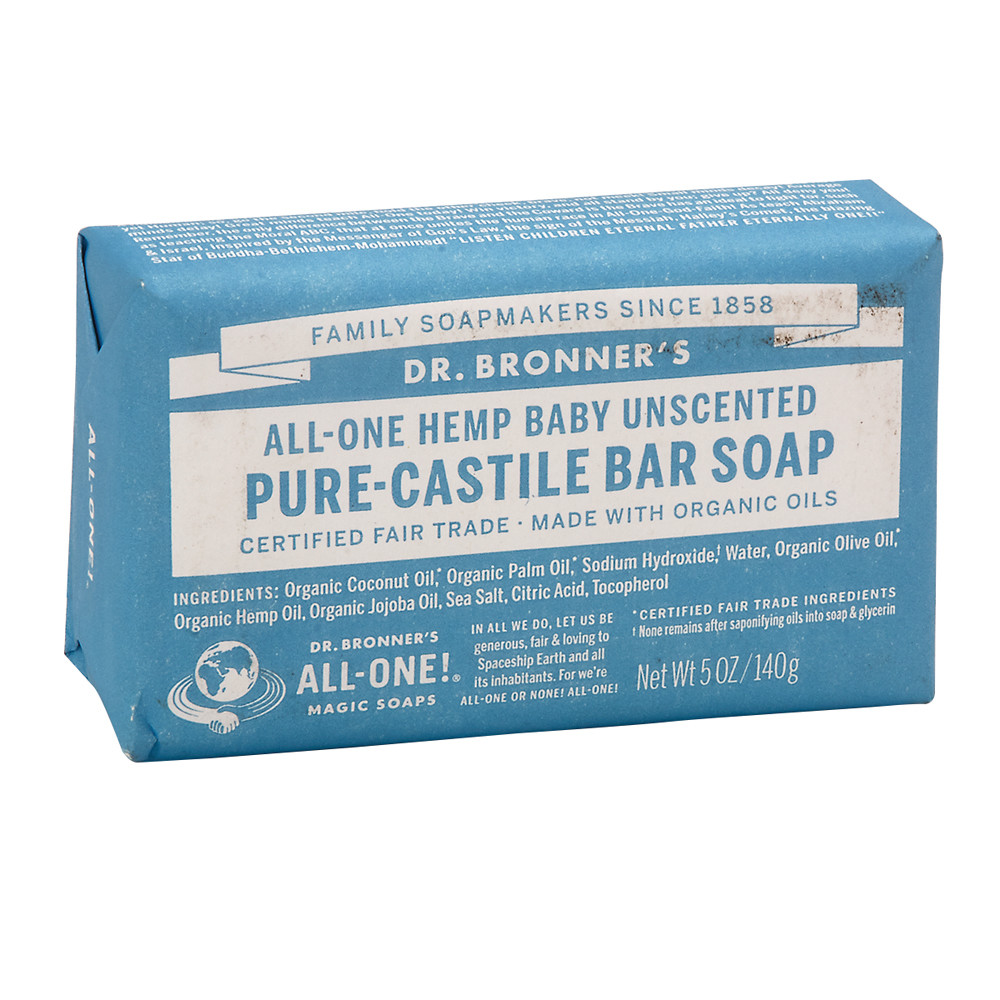 Dr. Bronner's Baby Unscented Pure-Castile Bar Soap - 5oz