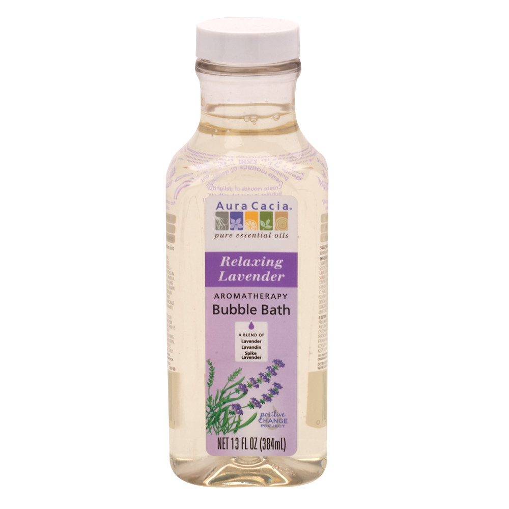 Aura Cacia Relaxing Lavender Bubble Bath 13 Oz Bottle Nassau Candy