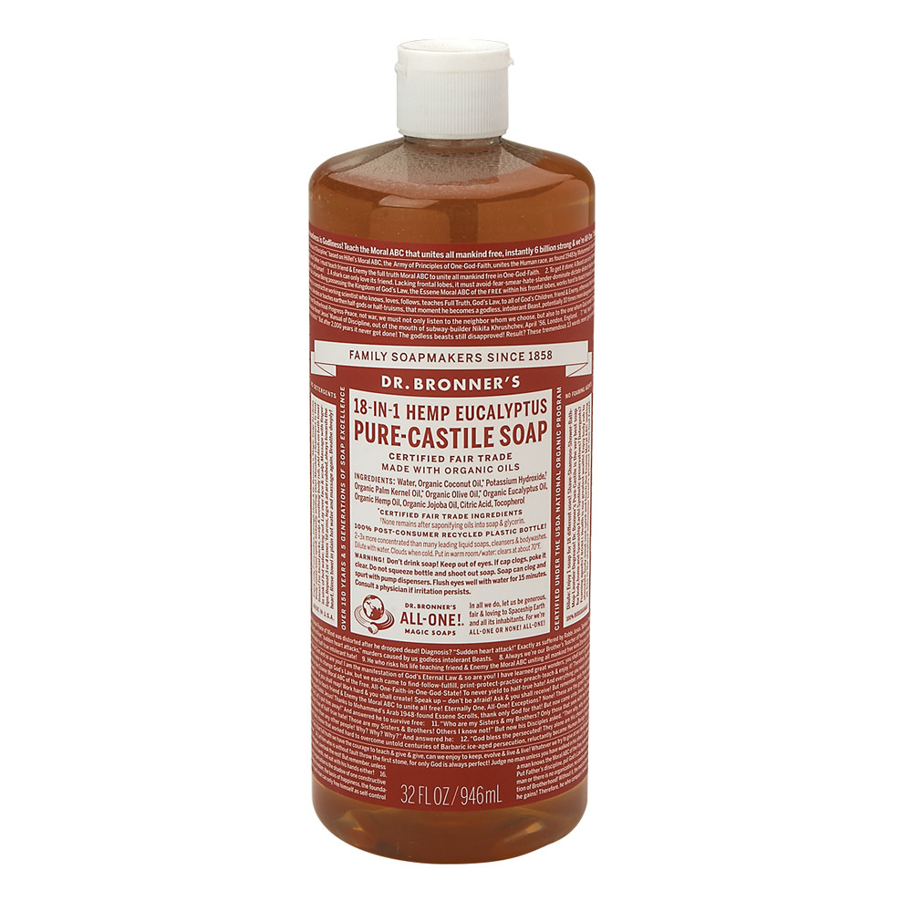 Dr. Bronner's Eucalyptus Soap 32 oz Bottle Nassau Candy