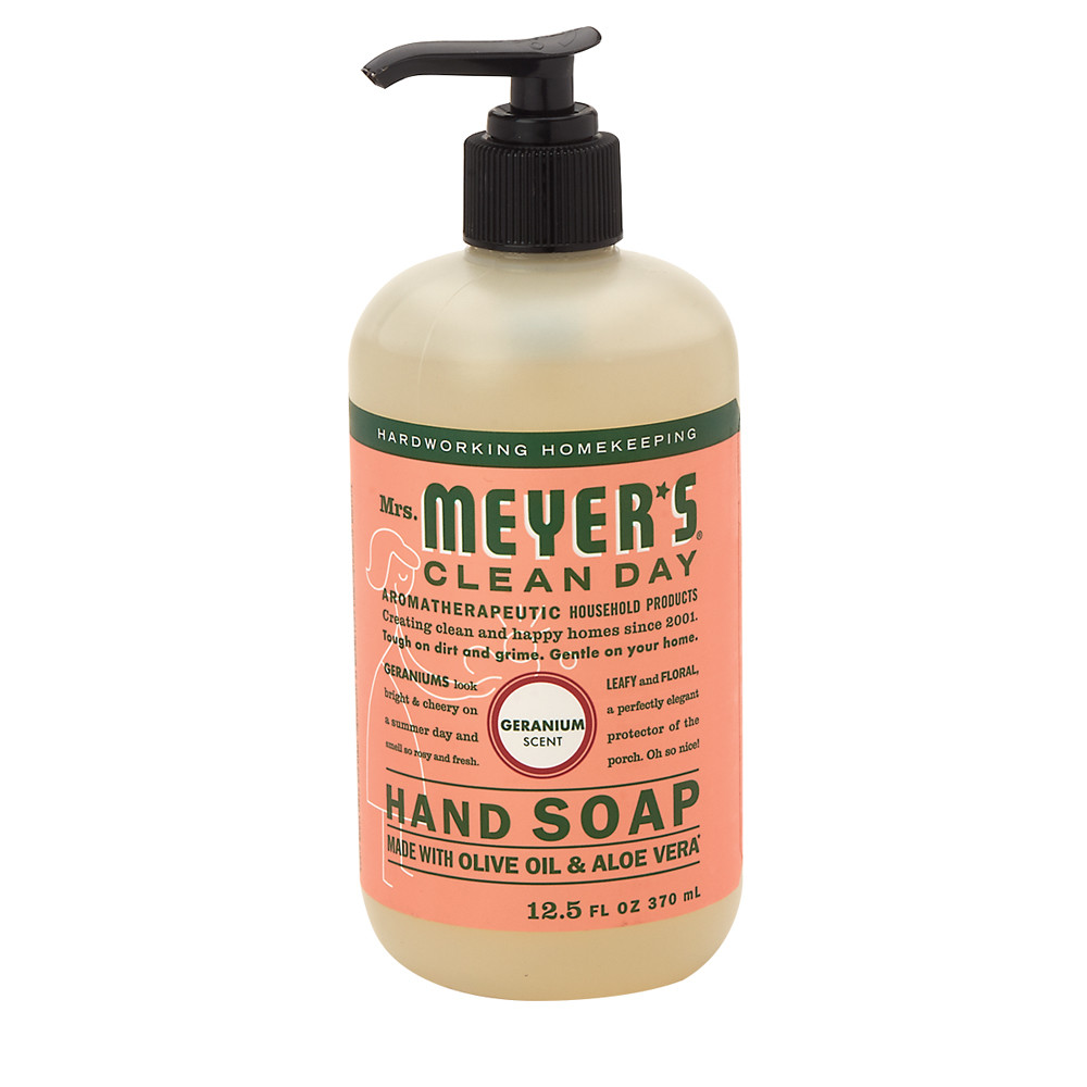 Mrs. Meyer's Geranium Liquid Hand Soap 12.5 Oz Pump Bottle Nassau Candy